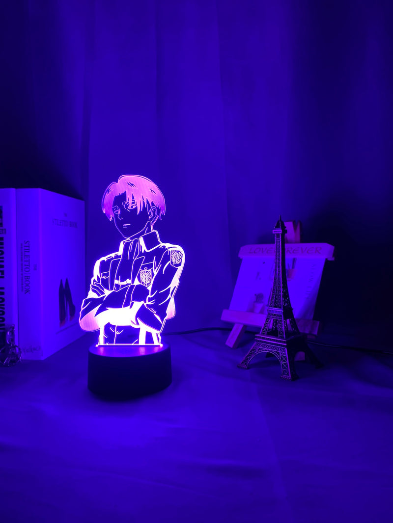 Lampe Attaque des Titans Levi Ackerman 3D