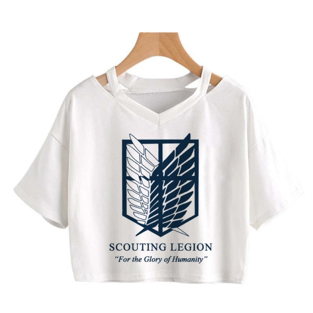 T-Shirt Attaque des Titans</br>Bataillon d'Exploration court