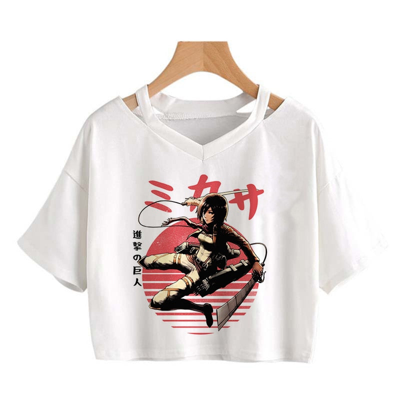 T Shirt Manga Mikasa
