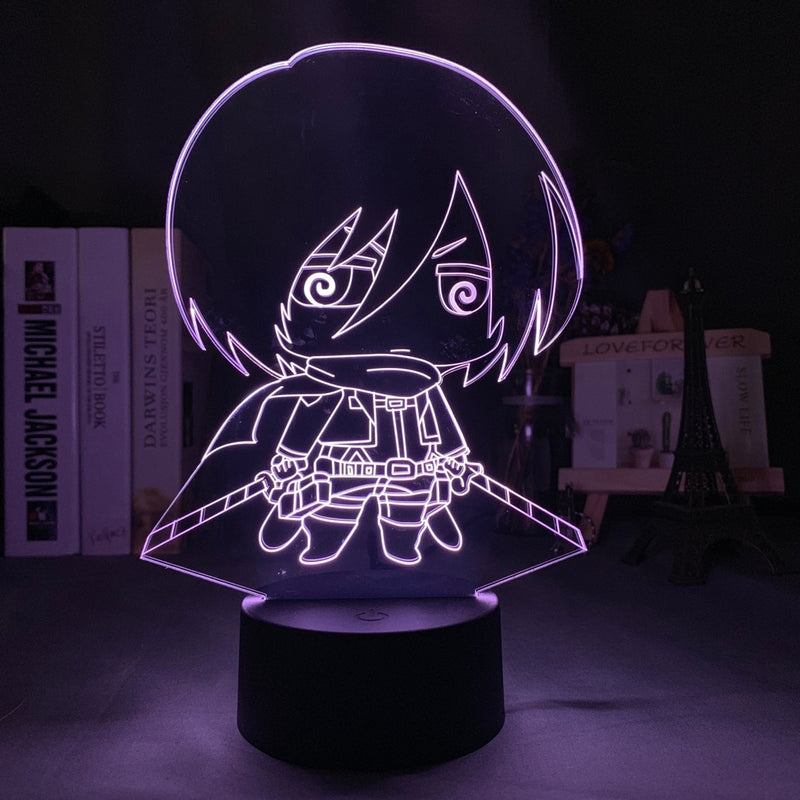 Lampe Attaque des Titans </br> Mikasa cute