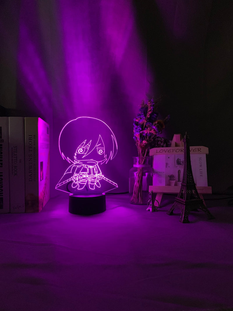 Lampe Attaque des Titans </br> Mikasa cute