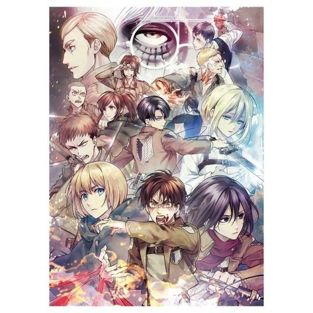 Poster Attaque des Titans</br> Personnage Manga