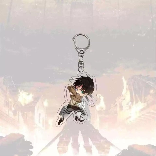 Porte-clés  Attaque des titans</br>Armin Eren et Mikasa