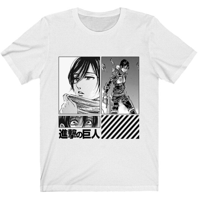 T-Shirt Attaque des Titans</br>Mikasa illustration