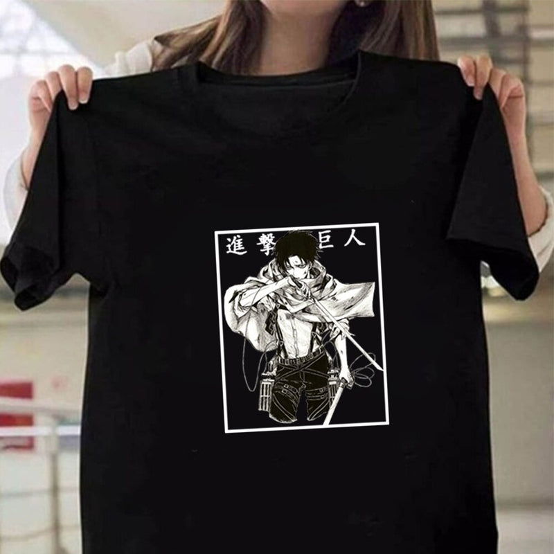 T-shirt Soldat Attaque des titans </br> Livaï Ackerman