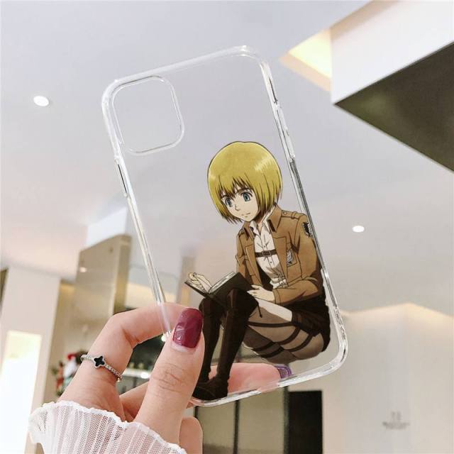 Coque Attaque des Titans Iphone</br>Armin et livre