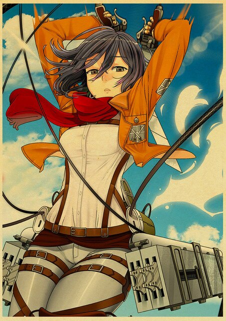 Poster Attaque des Titans</br>Mikasa