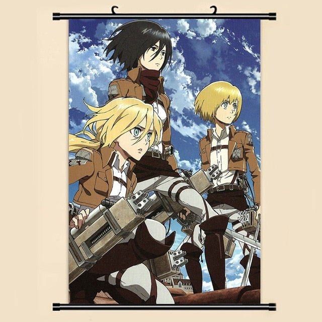 Poster Attaque des Titans</br>Historia Mikasa et Armin