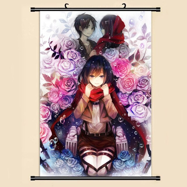 Poster SNK </br>Mikasa roses