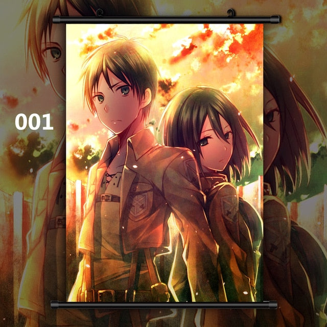 Poster Attaque des Titans</br>Eren & Mikasa