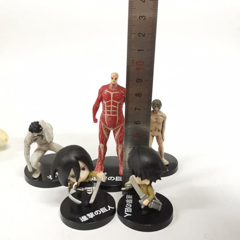 Set de 5 mini figurines Attaque des Titans</br>Héros Attaque des Titans