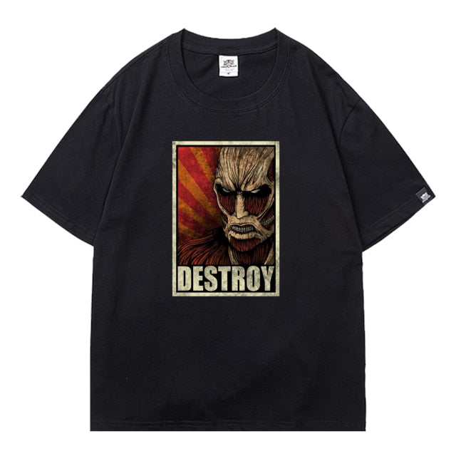 T-shirt Attaque des Titans </br> Titan Colossal Destroy