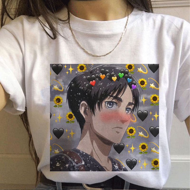 T-Shirt Attaque des Titans</br> Eren Emoji