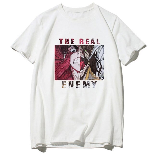 T-Shirt Attaque des Titans</br> Eren The Real Enemy