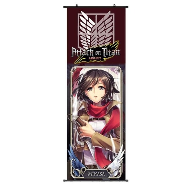 Poster Attaque des Titans</br> Portrait Illustration Mikasa