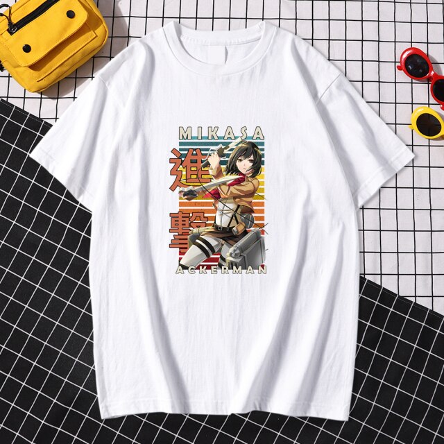 T-shirt Attaque des Titans</br> Mikasa Japon