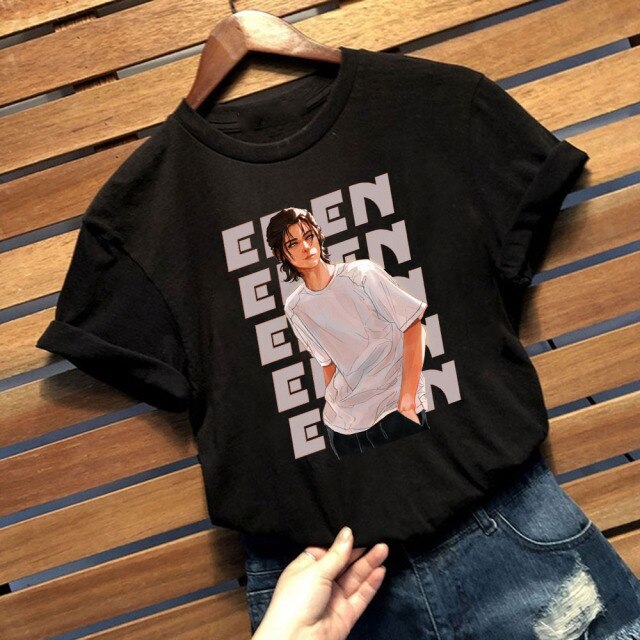 T-shirt Attaque des Titans</br> Eren Yeager Réaliste