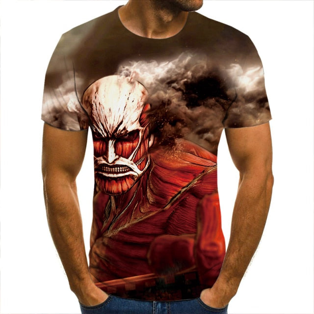 T-shirt Attaque des Titans</br> Titan Assaillant Rouge