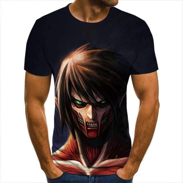 T-shirt Attaque des Titans</br> Titan Assaillant 3D