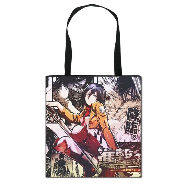 Tote Bag Attaque des Titans</br> Mikasa Manga