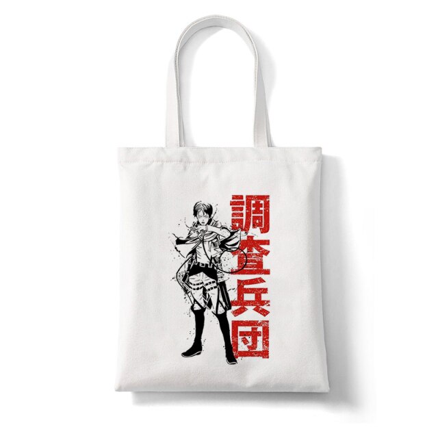 Tote Bag Attaque des Titans</br> Eren Kanji