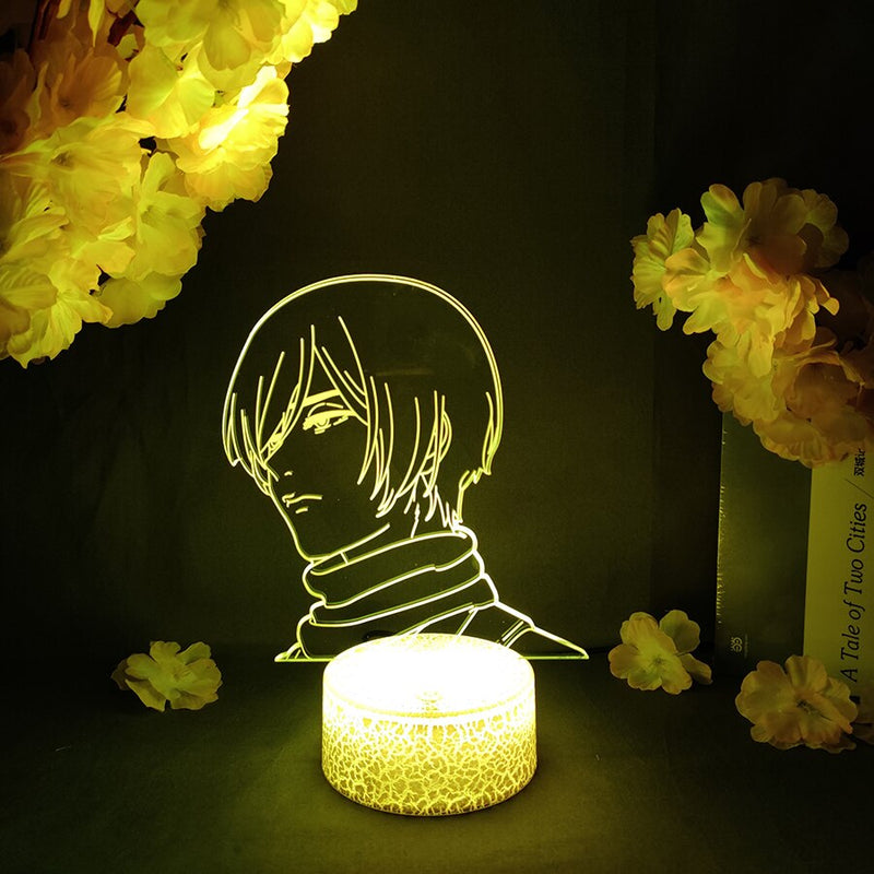 Lampe Attaque des titans </br> Visage Mikasa Saison 4