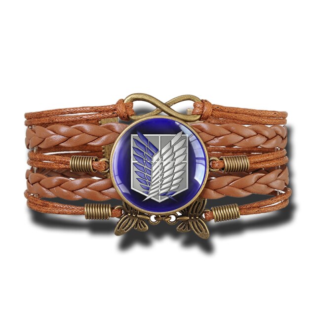 Bracelet Attaque des titans </br>Bataillon d'Exploration vintage
