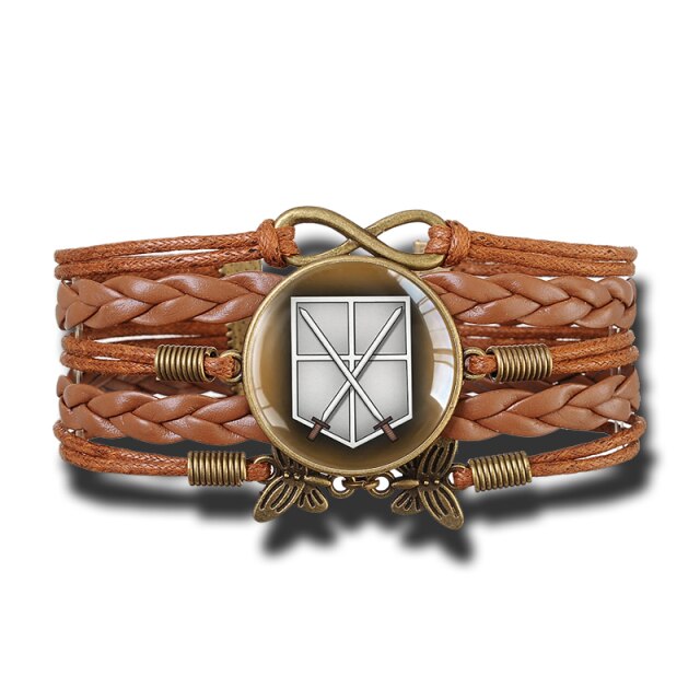 Bracelet Attaque des titans </br>Brigade d'Entraînement vintage